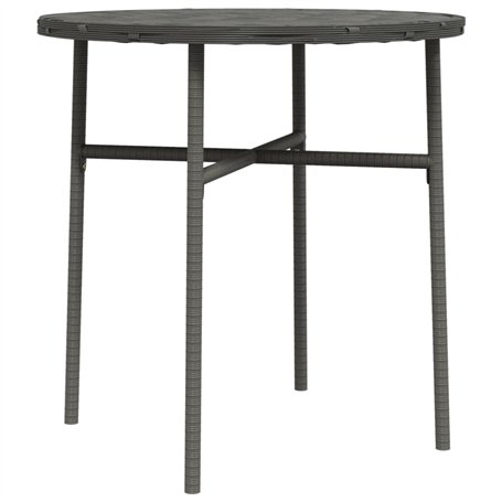 vidaXL Table basse de Thé Gris 45 cm en Polyrotin