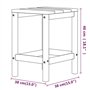 vidaXL Table de jardin Adirondack Anthracite 38 x 38 x 46 cm HDPE