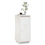 vidaXL Credenza Bianca 31,5x34x75 cm in Legno Massello di Pino
