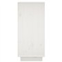 vidaXL Credenza Bianca 31,5x34x75 cm in Legno Massello di Pino