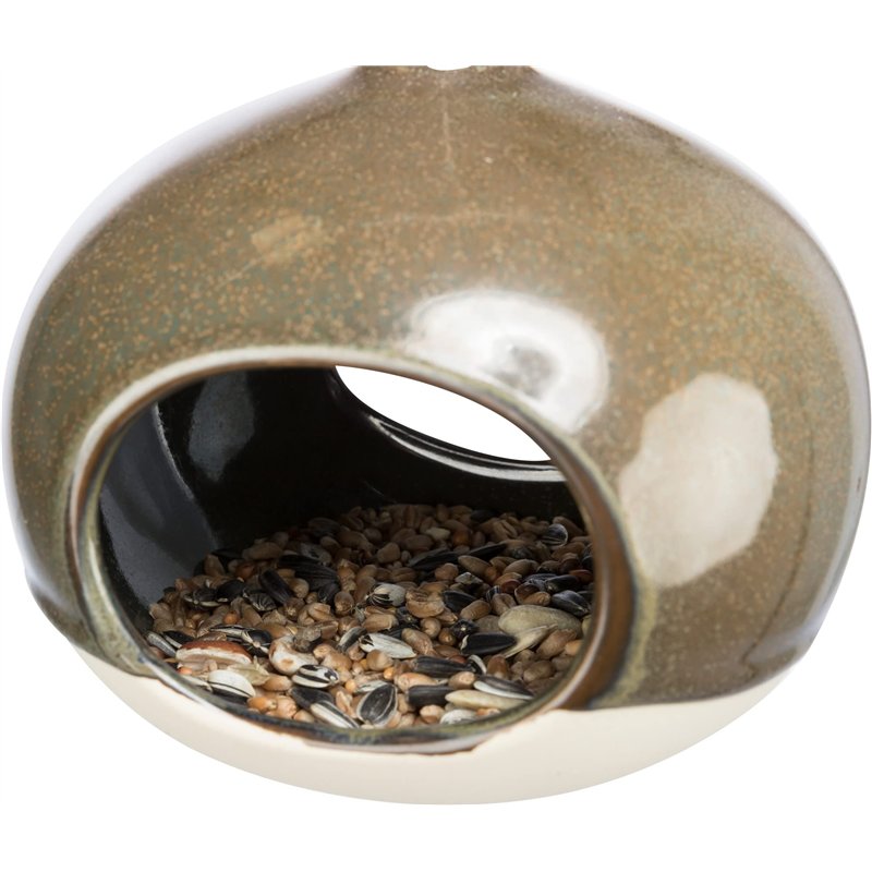 Image secondaire de TRIXIE Gamelle pour Oiseaux, en céramique, 12 × 14 × 12 cm, Vert forêt - 55530