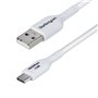 Câble USB Startech USB2AC3MNCWHE Blanc 3 m
