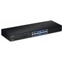 Trendnet TEG-S16G commutateur réseau Non-géré Noir