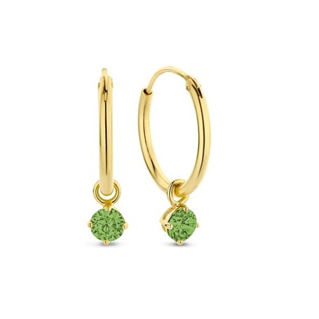 Boucles d´oreilles Femme New Bling 9NB-1213 Doré Vert