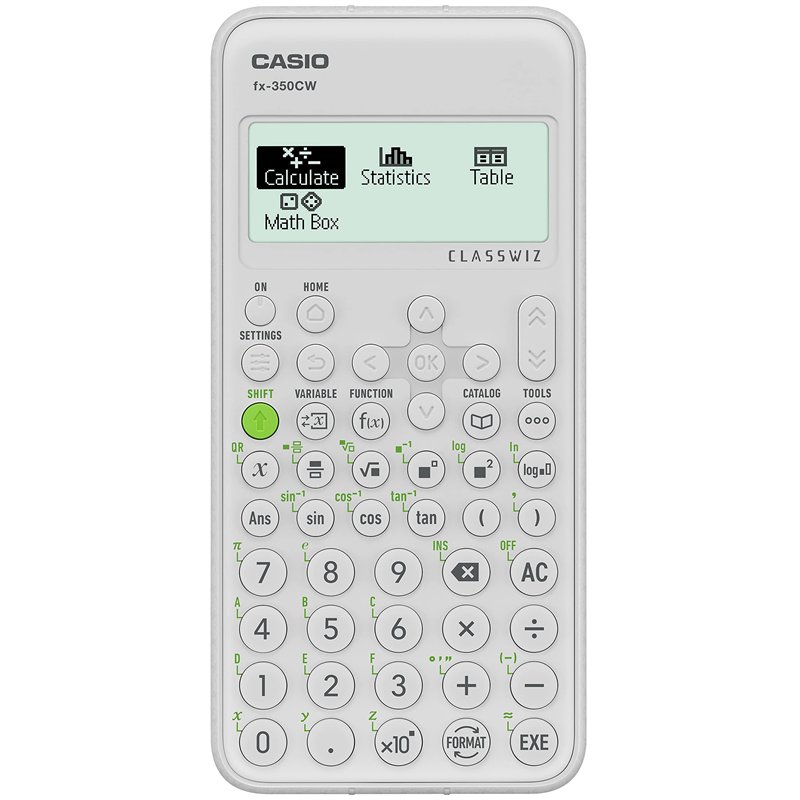 Casio FX-350CW Calculatrice Scientifique avec Plus de 290 Fonctions et Affichage Naturel HD à 4 Niveaux de Gris