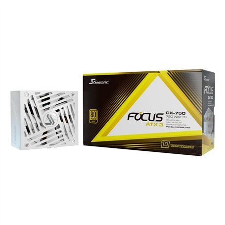 Bloc dAlimentation SeaSonic FOCUS-GX-750-V4-WHITE ATX 750 W 80 Plus Gold RoHS CE BSMI CB