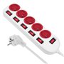 Multiprise 5 Prises avec Interrupteur MacLean MCE204 R/W (1,5 m)