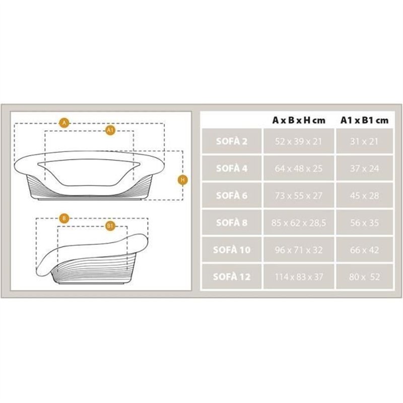 Image secondaire de Corbeille - FERPLAST - SOFA 2 - Avec coussin a motif 1