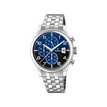 FESTINA Homme Analogique Quartz Montre avec Bracelet en Acier Inoxydable F20374/8
