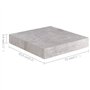 VidaXL Étagères murales flottantes 2 pcs Gris béton 23x23,5x3,8 cm MDF