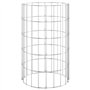Lits surélevés circulaires en gabion 3 pièces en acier galvanisé Ø30 x 50 cm
