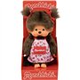 Peluche singe - BANDAI - Monchhichi Tablier a Fleurs - 20 cm
