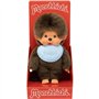 Peluche singe - BANDAI - Monchhichi Bavoir Bleu Ciel - 20 cm
