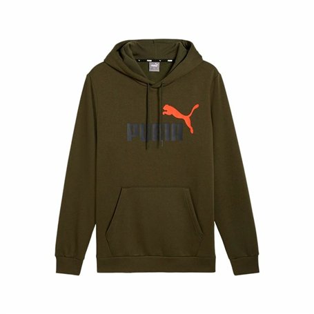 Sweat à capuche homme Puma Ess+ 2 Col Big Logo Marron