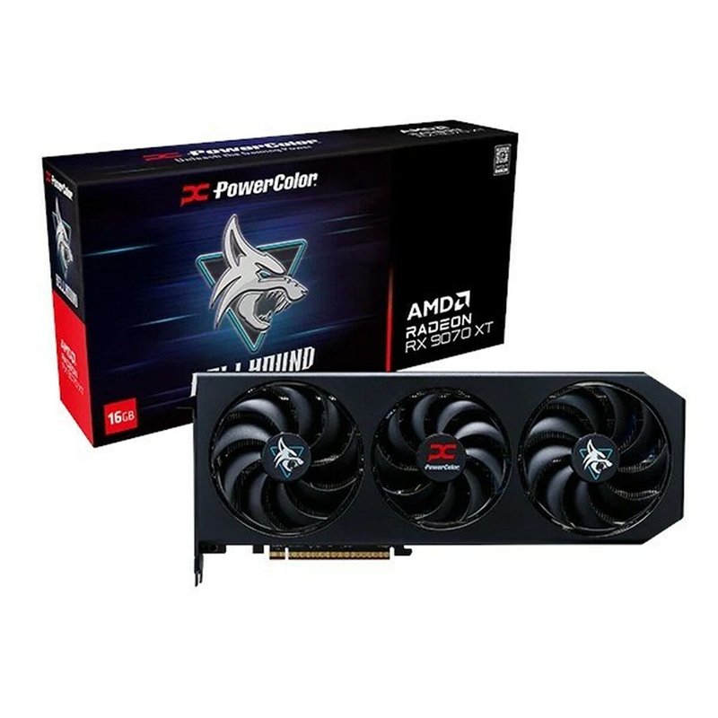 Carte Graphique Powercolor RX9070XT 16G-L/OC radeon rx 9070 xt 16 GB GDDR6