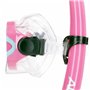 Masque de Plongée avec Tube AquaSport Bleu Rose (6 Unités)