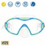 Masque de Plongée avec Tube AquaSport Bleu Rose (6 Unités)