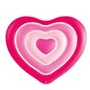 Matelas Gonflable Intex Coeur 135 x 155 x 25 cm Rose (6 Unités)