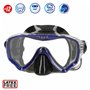 Masque de Plongée avec Tube AquaSport Bleu Rouge (6 Unités)