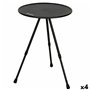 Table Piable Aktive Noir 37 x 55 x 37 cm (4 Unités)