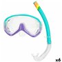 Masque de Plongée avec Tube AquaSport Turquoise (6 Unités)