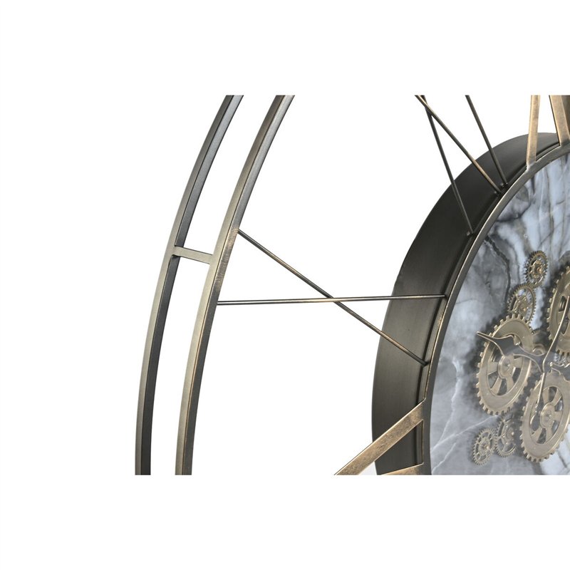 Image secondaire de Horloge Murale Home ESPRIT Blanc Doré Métal 140 x 9 x 140 cm