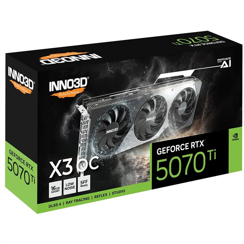 Carte Graphique INNO3D N507T316D7X176068N nvidia geforce rtx 5070 ti 16 GB