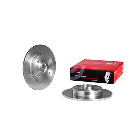 Brembo 08.9512.27 Disque de Frein Arrière avec roulement intégré et ABS - 1 Disque
