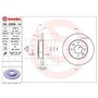 Brembo 08.2958.14 - Disque de Frein Avant - Jeu de 2 disques