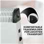 Clatronic® Chauffage par convecteur | Chaleur mobile | Chauffage électrique à 3 niveaux de chauffage | avec thermostat | jusqu'à