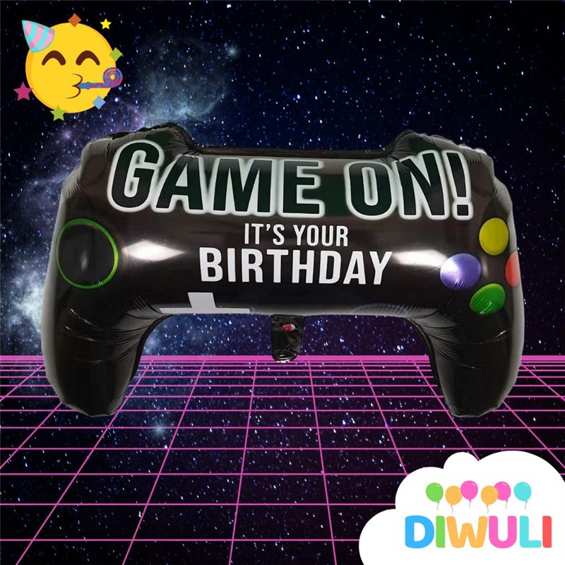 Image secondaire de DIWULI Ballon XL Manette - Anniversaire Gaming