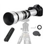 Téléobjectif EF/EF-S JINTU 650-1300mm F8 Zoom Objectif pour Canon EOS SLR 4000D 2000D 80D 90D 5D III 6D 7D II 60D 70D 250D 750D 
