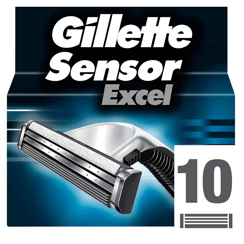 Image secondaire de Gillette Lames de Rasoir Homme Sensor 3, Pack de 10 Lames de Recharges