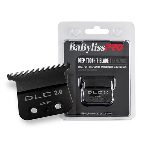 BaBylissPRO FX707BD2 DLC 2.0 Lame en T à dents profondes 1 carat