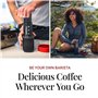 AeroPress Go Kit de Voyage – Cafetière combinant cafetière à piston, filtre manuel et espresso – Café corsé sans amertume – Mach