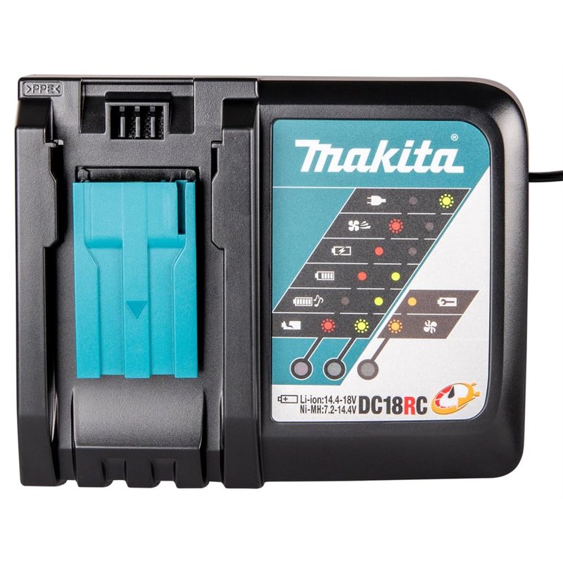 CHARGEUR RAPIDE MAKITA MAKSTAR LI-ION, NI-MH 9,6 À 18 V DC18RC - 195584-2