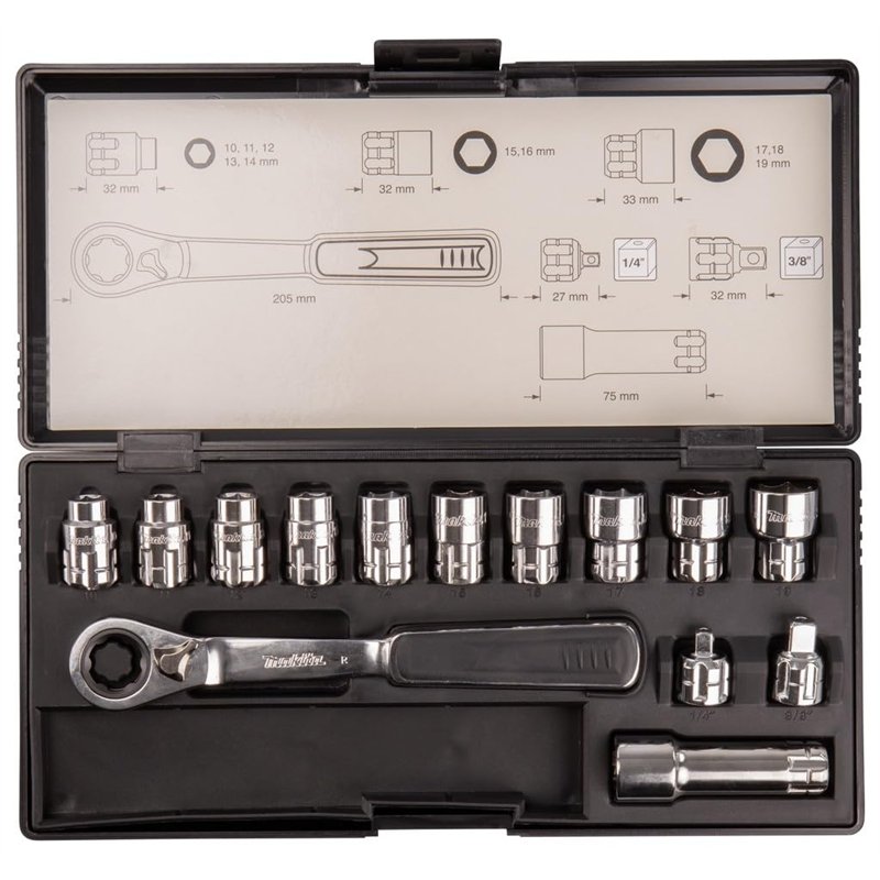 Jeu de douilles 14 pièces - MAKITA B-65595