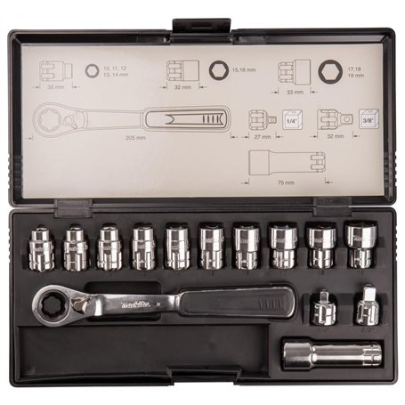 Jeu de douilles 14 pièces - MAKITA B-65595