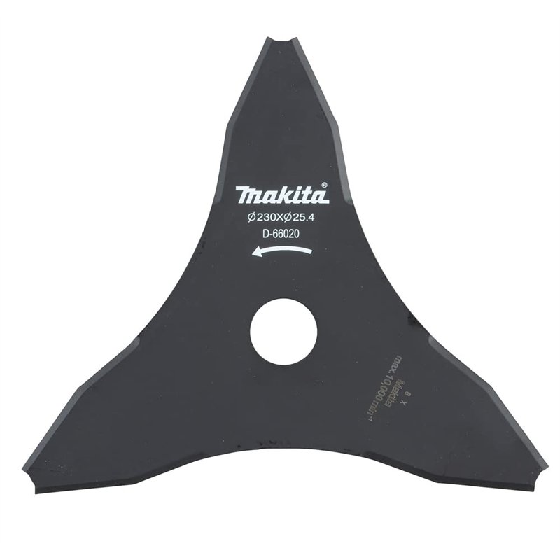 Lames 3 dents pour débroussailleuse Ø 230 mm DUR368/369 - MAKITA D-66020