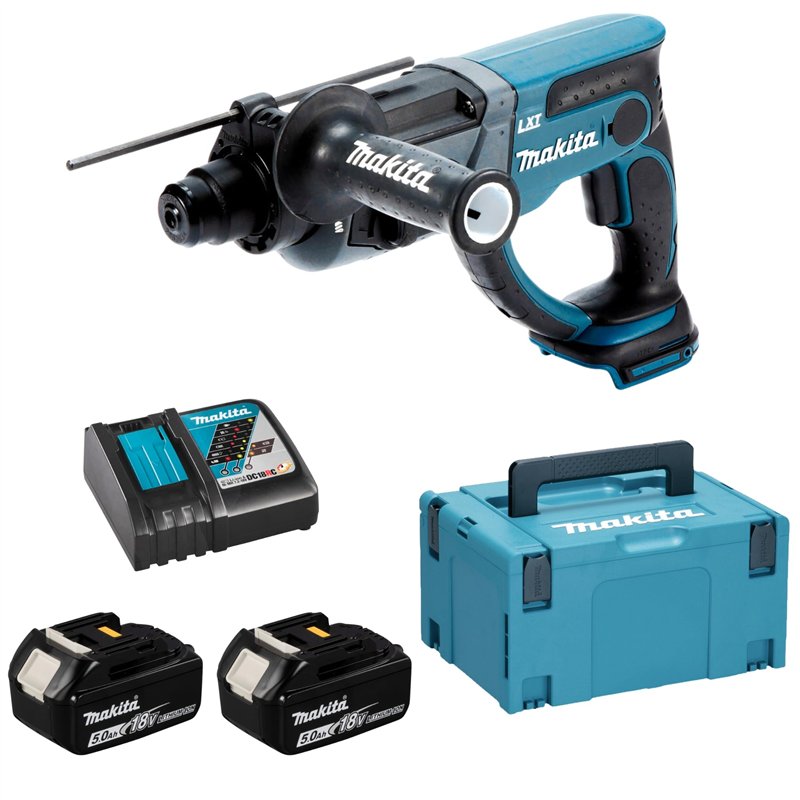 PERFO-BURINEUR SDS-PLUS MAKITA 18 V LI-ION 5 AH 20 MM - DHR202RTJ