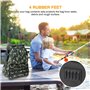 Luckits Sac à Dos de pêche, imperméable sans Plateaux Sac d'équipement avec Porte-Canon boîte multifonctionnelle pour l'extérieu