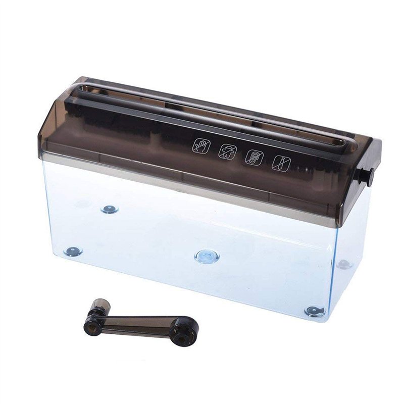 Image secondaire de Malayas Destructeur de papier A4 de 22,9 cm - Déchiqueteuse manuelle à la main - Machine de découpe droite pour l'école, le bureau
