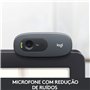 Logitech HD Webcam C270 Webcam HD avec microphone intégré USB Compatible Skype/MSN/Facebook Noir (version Europe Centrale)