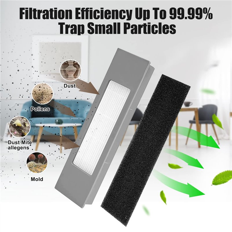 Image secondaire de Lot de 18 Accessoires de Rechange pour aspirateur Ecovacs Deebot N8/ N8+/ N8 Pro/ N8 Pro+/ OZMO T8/ T8+/ T8 AIVI/ T8 AIVI+/ T9/ 