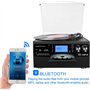 DIGITNOW! Platine Vinyle Bluetooth Tourne-Disque USB mp3 et Fonction Encodage Classique Lecteur CD avec Cassette FM Radio,3 Vite