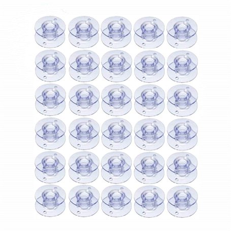 Lot de 30 bobines en plastique pour machine à coudre Brother Style SA156