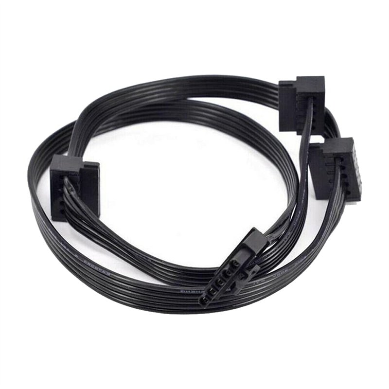 ZAHARA Cable sata Cable Alimentation sata pour Cooler Master VSM750 VSM650 VSM550 SATA Power Supply Cable (5Pin to 3 SATA 70cm)
