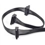 ZAHARA Cable sata Cable Alimentation sata pour Cooler Master VSM750 VSM650 VSM550 SATA Power Supply Cable (5Pin to 3 SATA 70cm)