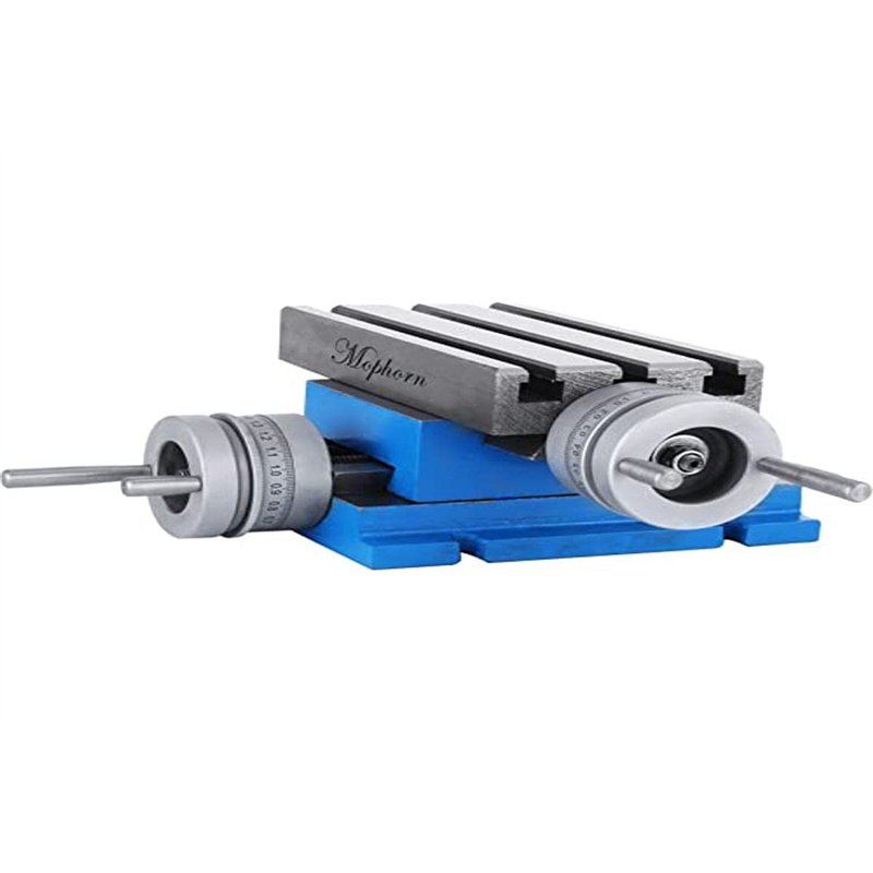 Mophorn Table de Glissière de Forage 185 × 100 mm，Table de Travail de Fraisage à Composé ，Table de Forage Croisée Haute précision