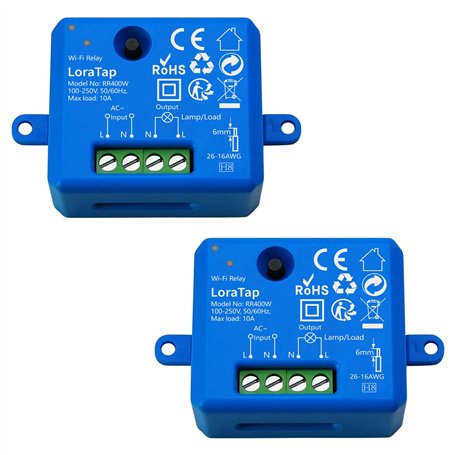 LoraTap Lot de 2 Interrupteur WiFi Alexa Sans Fil